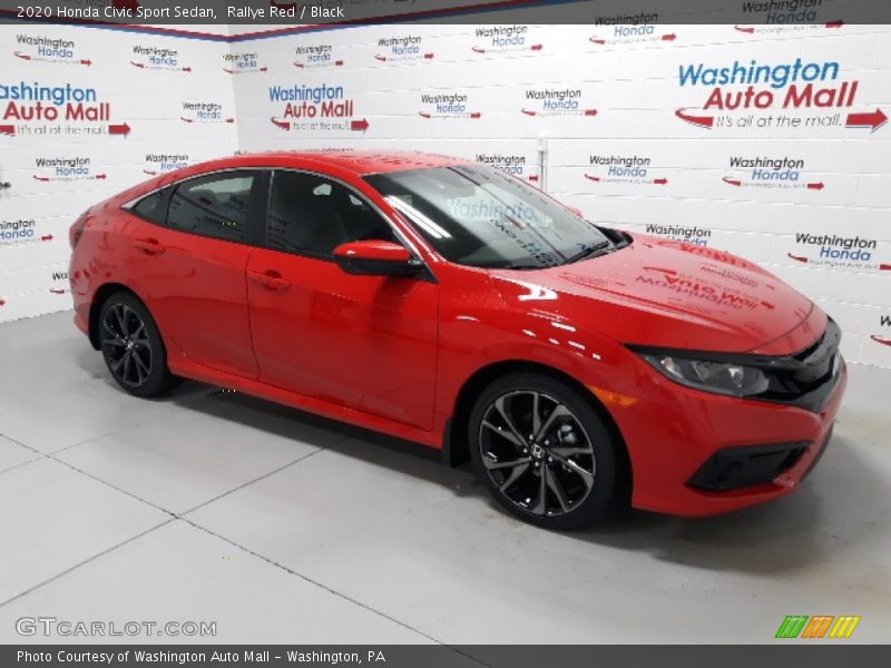 Rallye Red / Black 2020 Honda Civic Sport Sedan