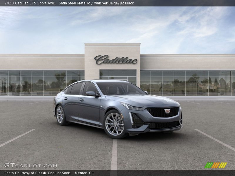 Satin Steel Metallic / Whisper Beige/Jet Black 2020 Cadillac CT5 Sport AWD