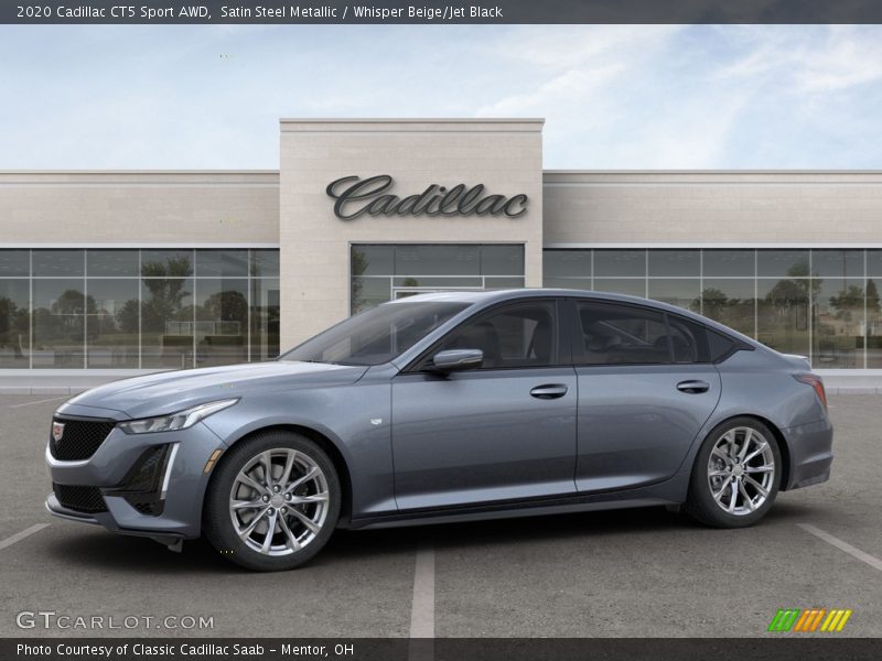 Satin Steel Metallic / Whisper Beige/Jet Black 2020 Cadillac CT5 Sport AWD