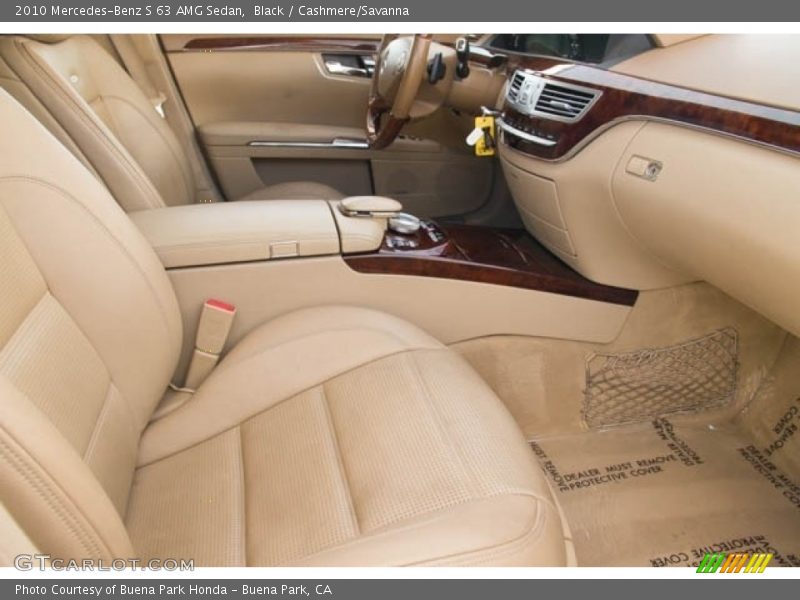 Black / Cashmere/Savanna 2010 Mercedes-Benz S 63 AMG Sedan