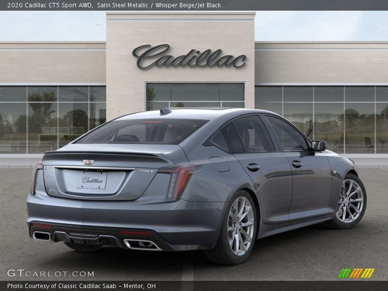 Satin Steel Metallic / Whisper Beige/Jet Black 2020 Cadillac CT5 Sport AWD