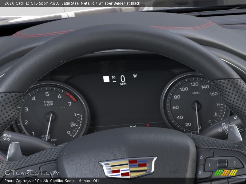 Satin Steel Metallic / Whisper Beige/Jet Black 2020 Cadillac CT5 Sport AWD