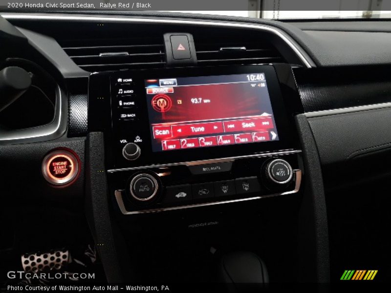 Rallye Red / Black 2020 Honda Civic Sport Sedan