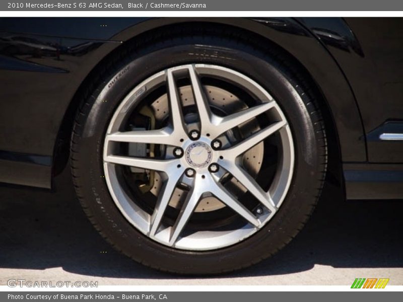 Black / Cashmere/Savanna 2010 Mercedes-Benz S 63 AMG Sedan