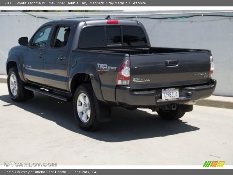 Magnetic Gray Metallic / Graphite 2015 Toyota Tacoma V6 PreRunner Double Cab