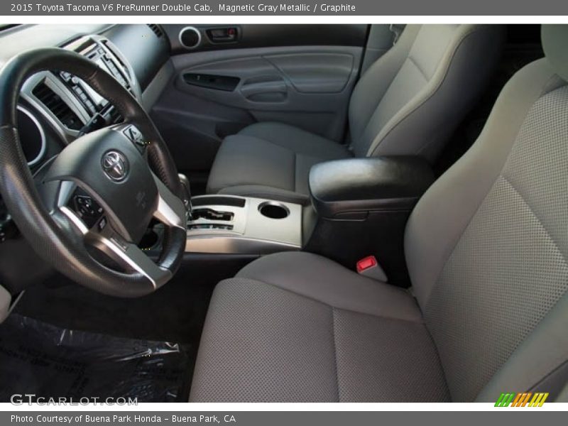 Magnetic Gray Metallic / Graphite 2015 Toyota Tacoma V6 PreRunner Double Cab