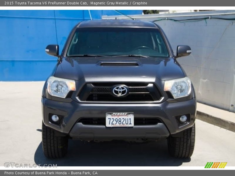 Magnetic Gray Metallic / Graphite 2015 Toyota Tacoma V6 PreRunner Double Cab