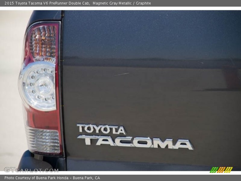 Magnetic Gray Metallic / Graphite 2015 Toyota Tacoma V6 PreRunner Double Cab