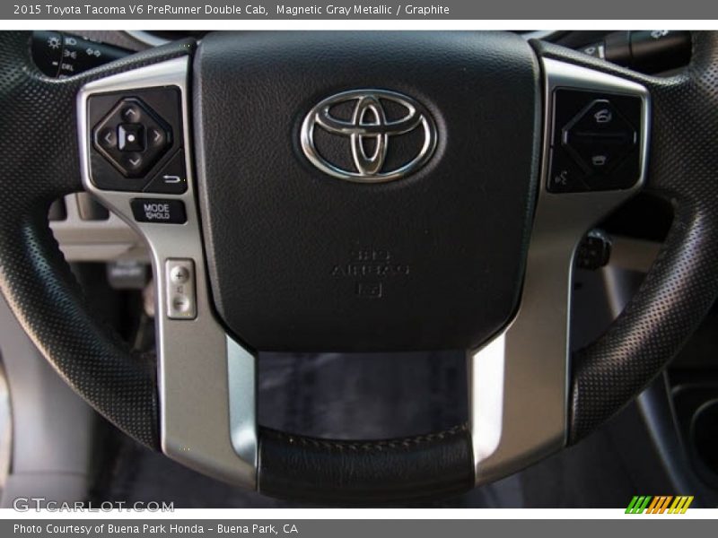 Magnetic Gray Metallic / Graphite 2015 Toyota Tacoma V6 PreRunner Double Cab