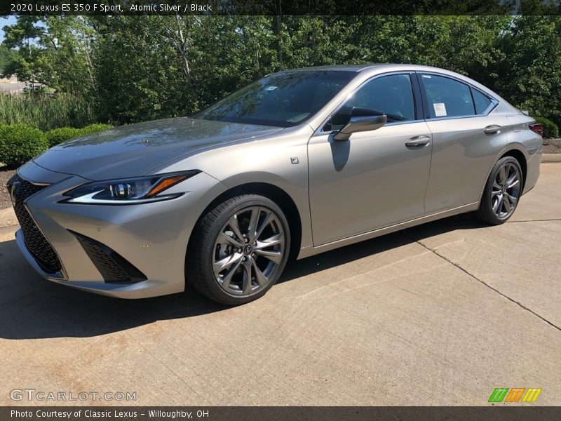 Atomic Silver / Black 2020 Lexus ES 350 F Sport