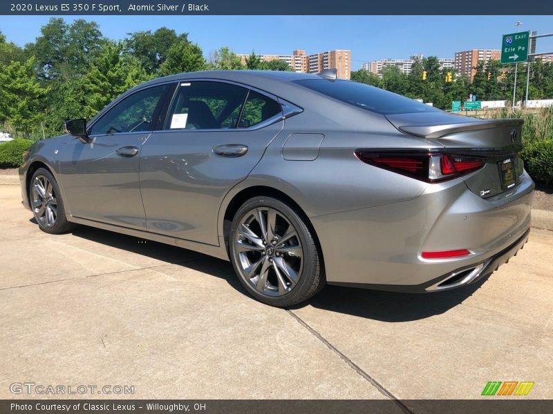 Atomic Silver / Black 2020 Lexus ES 350 F Sport