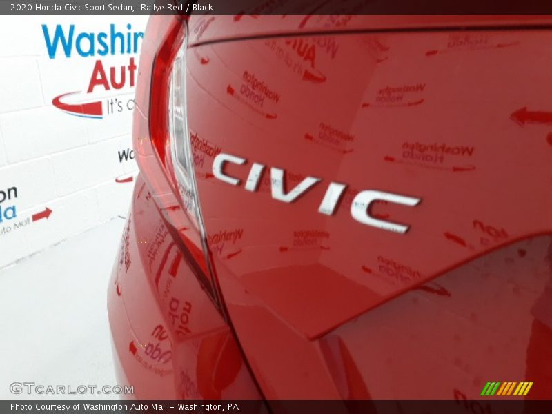 Rallye Red / Black 2020 Honda Civic Sport Sedan