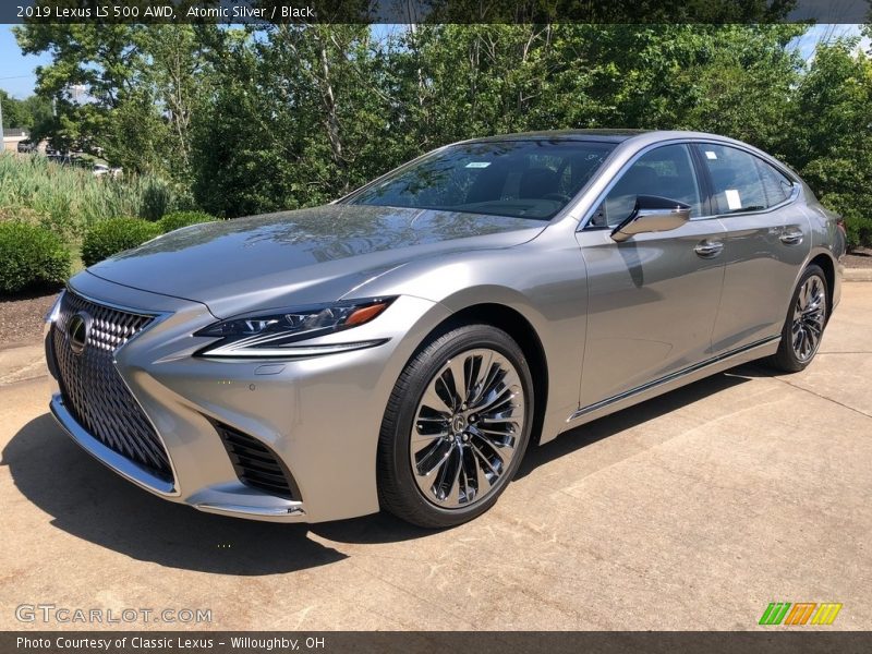 Atomic Silver / Black 2019 Lexus LS 500 AWD