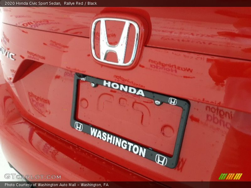 Rallye Red / Black 2020 Honda Civic Sport Sedan