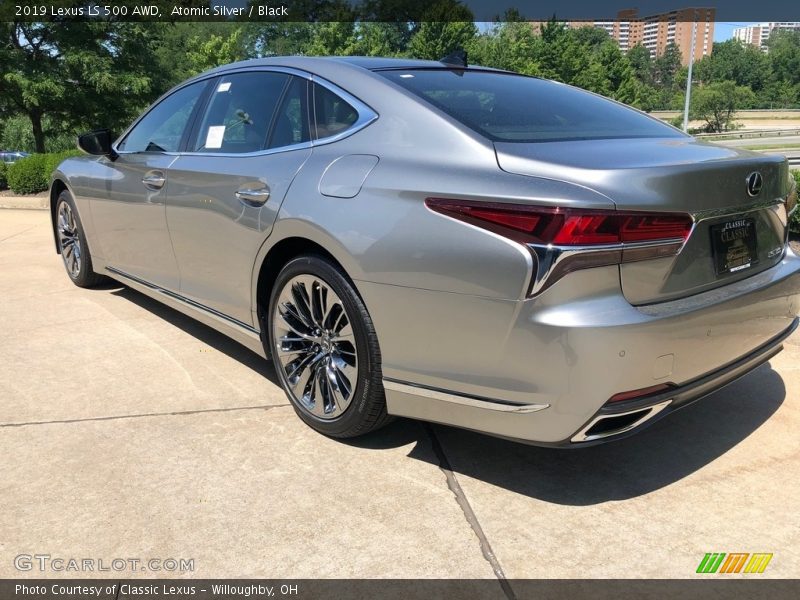 Atomic Silver / Black 2019 Lexus LS 500 AWD