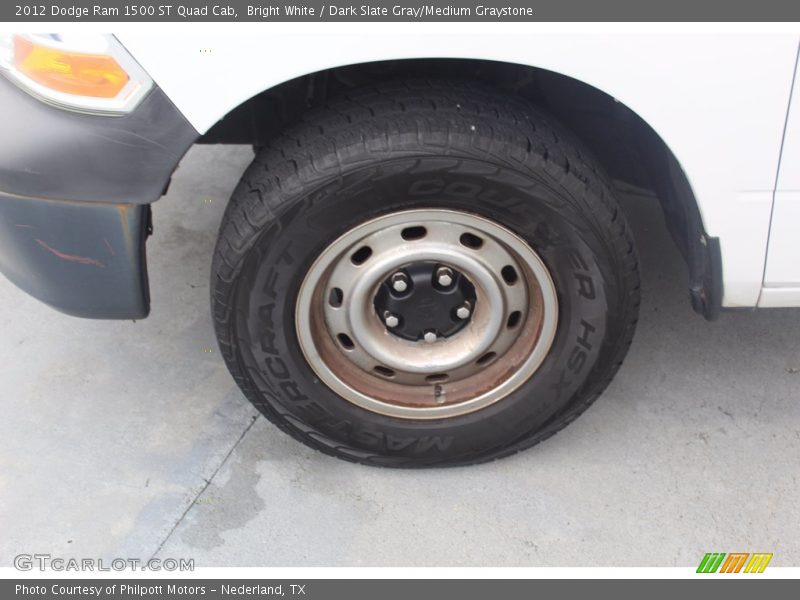 Bright White / Dark Slate Gray/Medium Graystone 2012 Dodge Ram 1500 ST Quad Cab