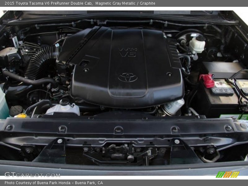 Magnetic Gray Metallic / Graphite 2015 Toyota Tacoma V6 PreRunner Double Cab