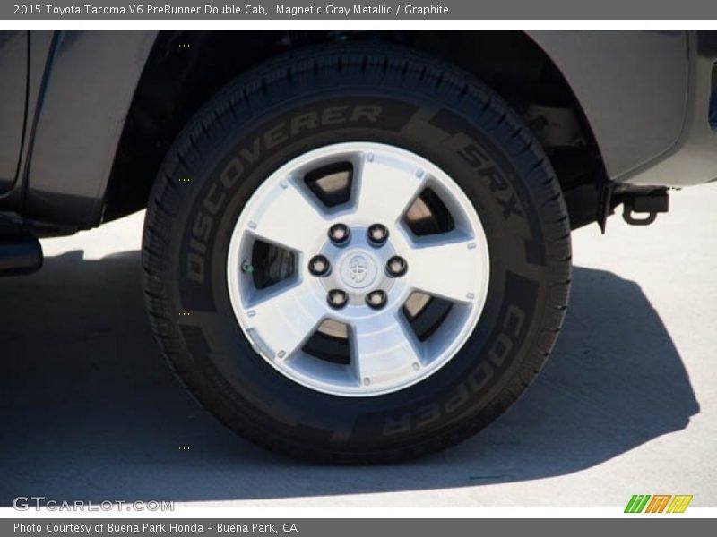 Magnetic Gray Metallic / Graphite 2015 Toyota Tacoma V6 PreRunner Double Cab