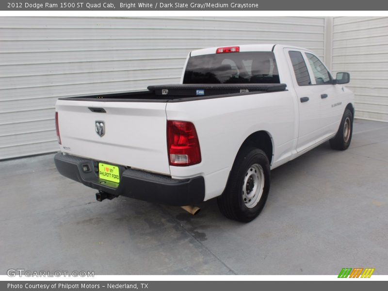 Bright White / Dark Slate Gray/Medium Graystone 2012 Dodge Ram 1500 ST Quad Cab
