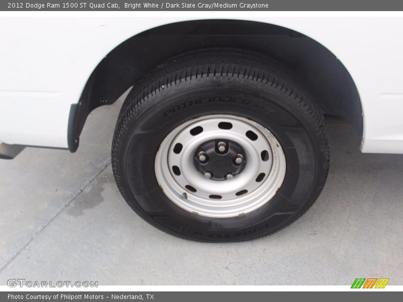 Bright White / Dark Slate Gray/Medium Graystone 2012 Dodge Ram 1500 ST Quad Cab