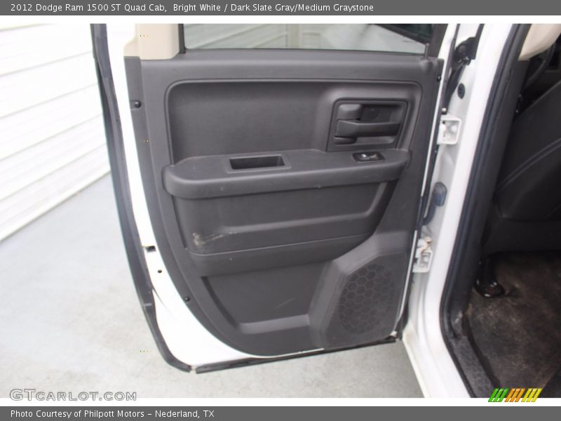 Bright White / Dark Slate Gray/Medium Graystone 2012 Dodge Ram 1500 ST Quad Cab