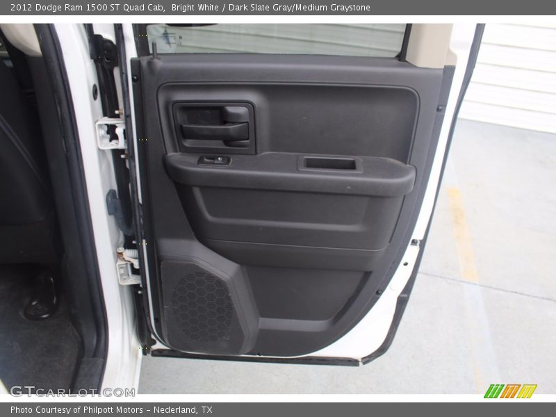 Bright White / Dark Slate Gray/Medium Graystone 2012 Dodge Ram 1500 ST Quad Cab