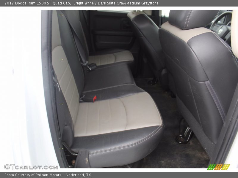Bright White / Dark Slate Gray/Medium Graystone 2012 Dodge Ram 1500 ST Quad Cab
