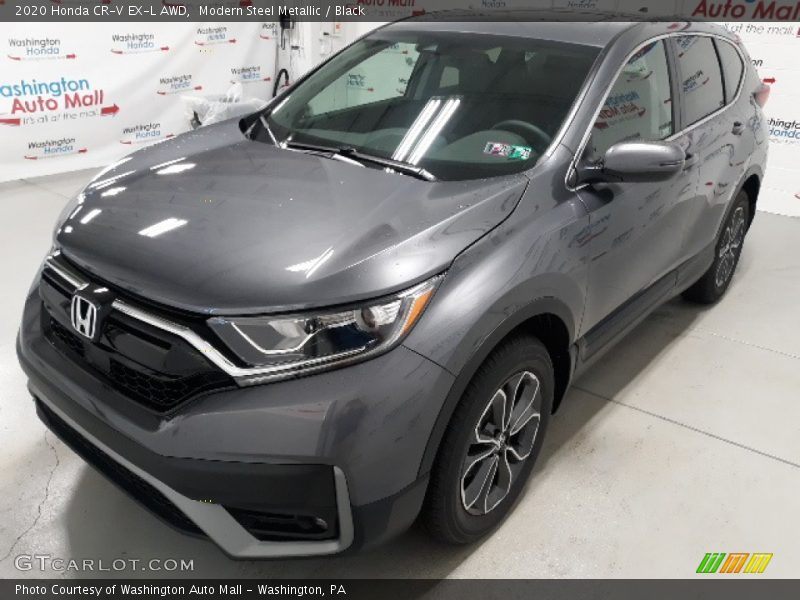 Modern Steel Metallic / Black 2020 Honda CR-V EX-L AWD