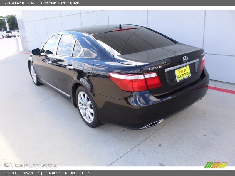 Obsidian Black / Black 2009 Lexus LS 460