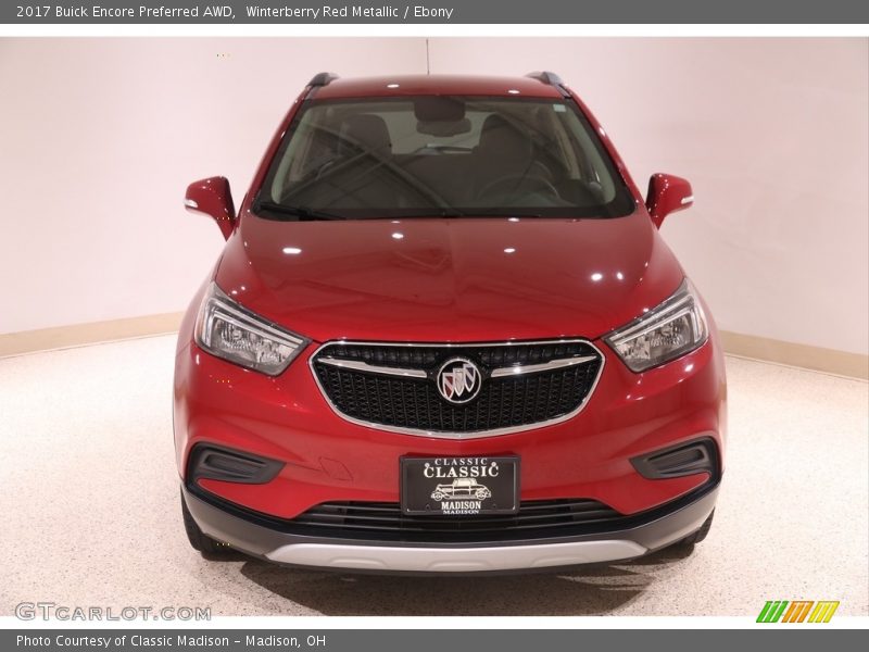 Winterberry Red Metallic / Ebony 2017 Buick Encore Preferred AWD