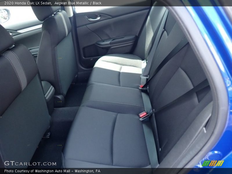 Aegean Blue Metallic / Black 2020 Honda Civic LX Sedan