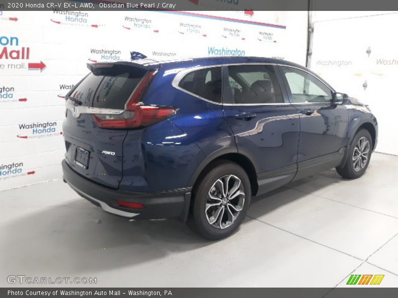 Obsidian Blue Pearl / Gray 2020 Honda CR-V EX-L AWD