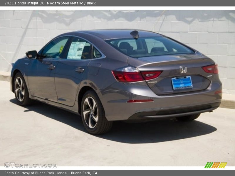 Modern Steel Metallic / Black 2021 Honda Insight LX