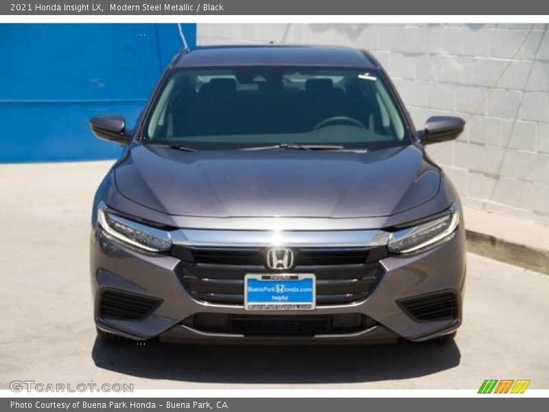 Modern Steel Metallic / Black 2021 Honda Insight LX