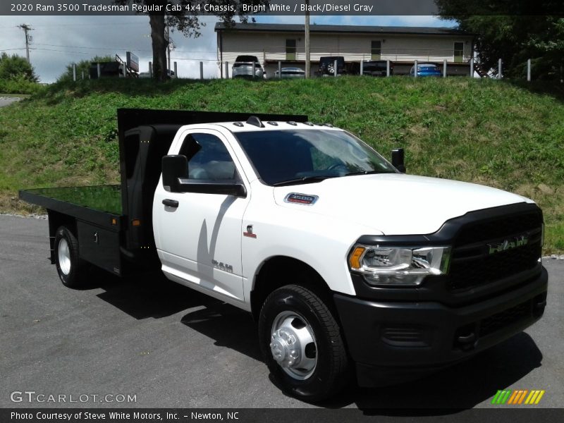 Bright White / Black/Diesel Gray 2020 Ram 3500 Tradesman Regular Cab 4x4 Chassis