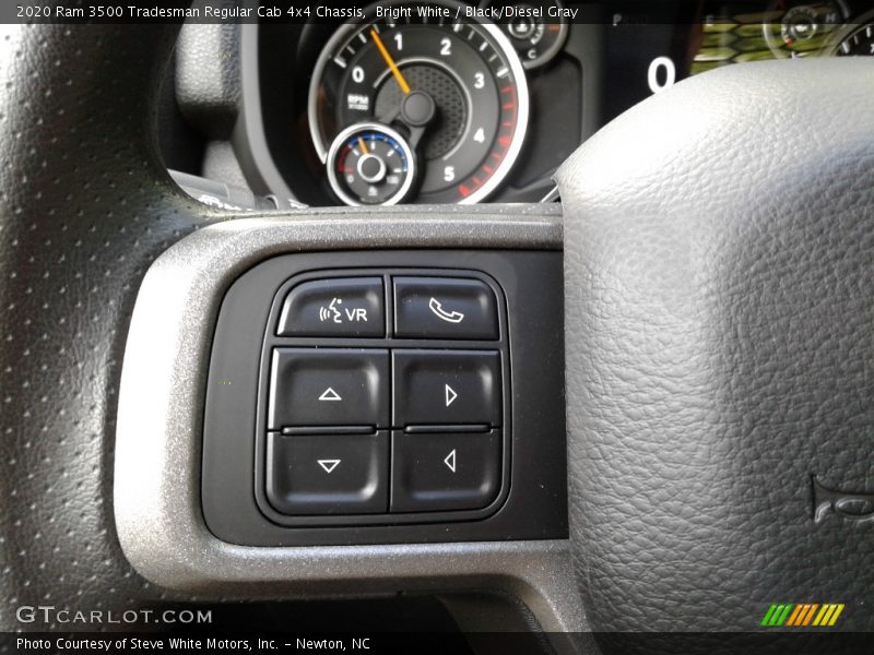 Bright White / Black/Diesel Gray 2020 Ram 3500 Tradesman Regular Cab 4x4 Chassis