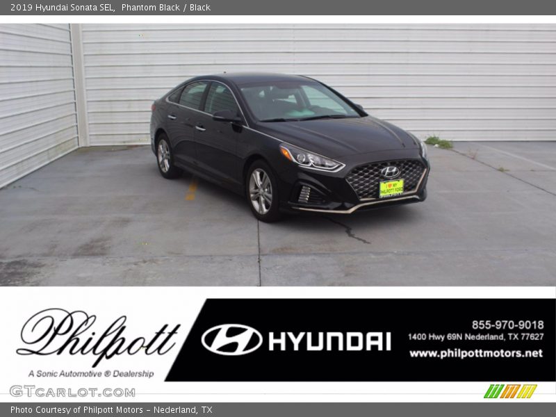 Phantom Black / Black 2019 Hyundai Sonata SEL