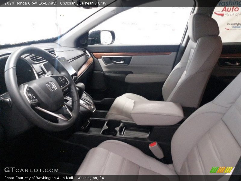 Obsidian Blue Pearl / Gray 2020 Honda CR-V EX-L AWD