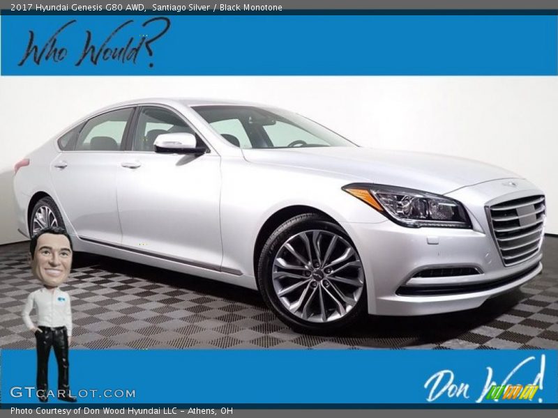 Santiago Silver / Black Monotone 2017 Hyundai Genesis G80 AWD