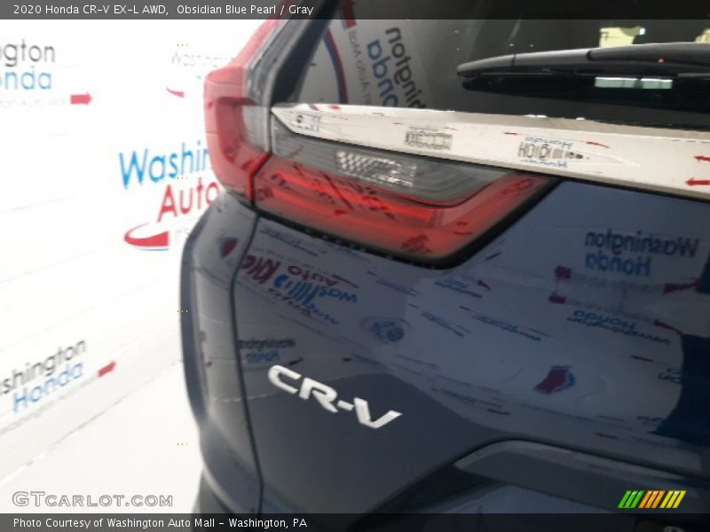 Obsidian Blue Pearl / Gray 2020 Honda CR-V EX-L AWD