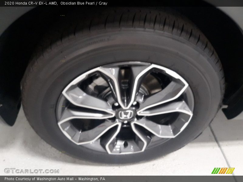 Obsidian Blue Pearl / Gray 2020 Honda CR-V EX-L AWD