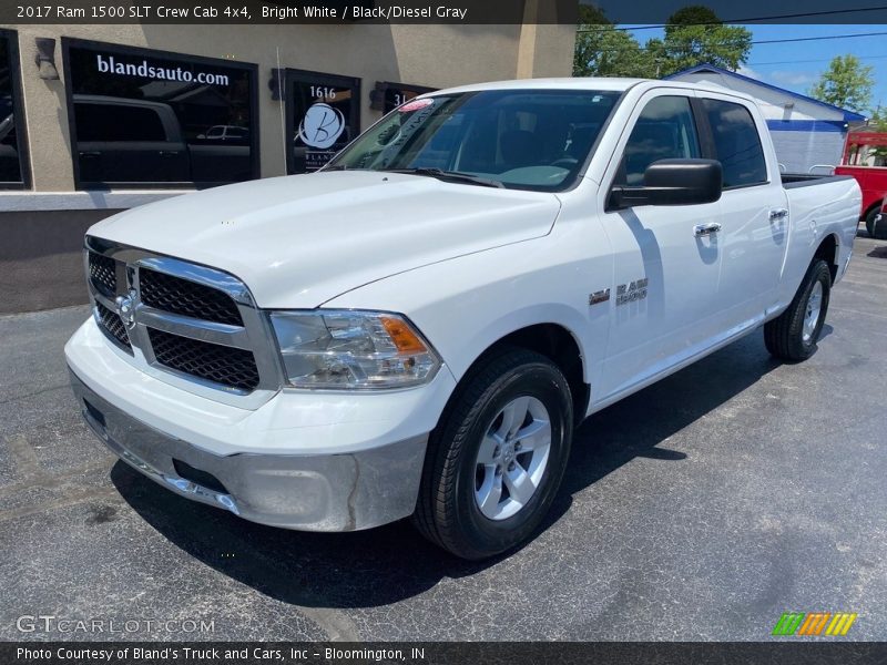 Bright White / Black/Diesel Gray 2017 Ram 1500 SLT Crew Cab 4x4