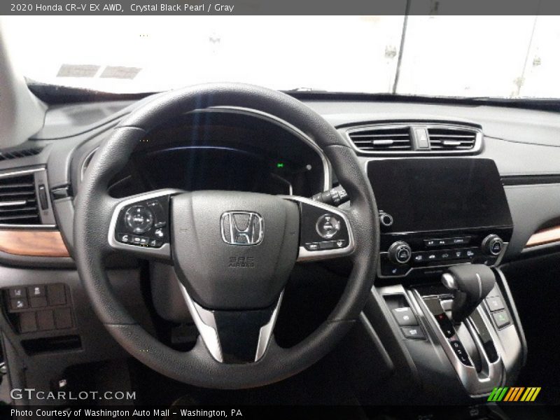 Crystal Black Pearl / Gray 2020 Honda CR-V EX AWD