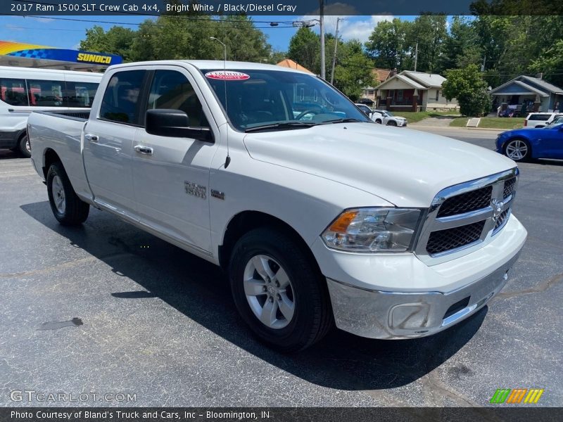 Bright White / Black/Diesel Gray 2017 Ram 1500 SLT Crew Cab 4x4
