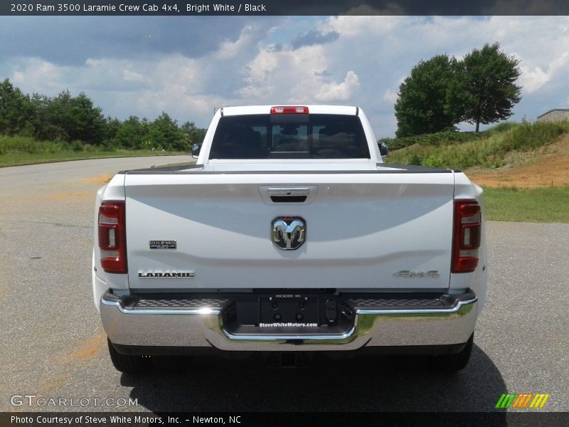 Bright White / Black 2020 Ram 3500 Laramie Crew Cab 4x4