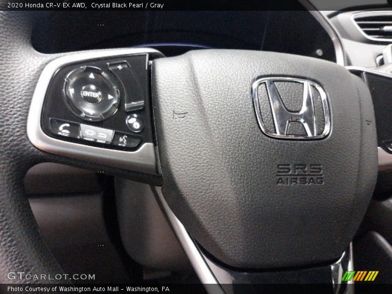 Crystal Black Pearl / Gray 2020 Honda CR-V EX AWD