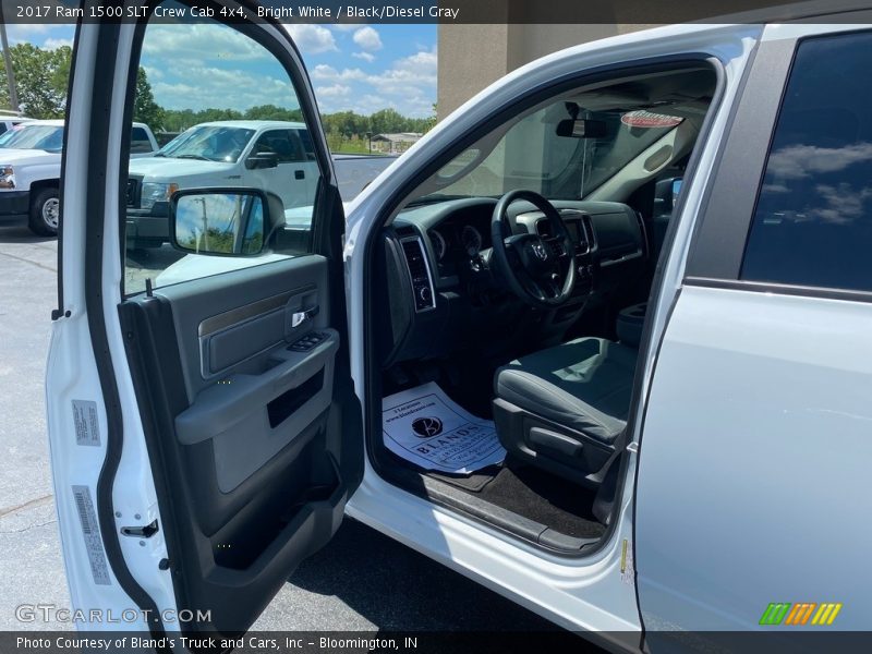 Bright White / Black/Diesel Gray 2017 Ram 1500 SLT Crew Cab 4x4