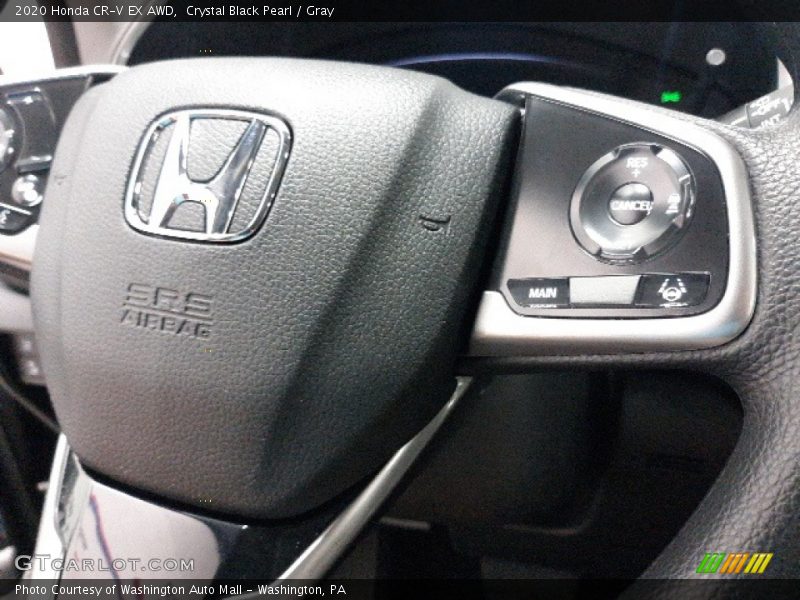 Crystal Black Pearl / Gray 2020 Honda CR-V EX AWD