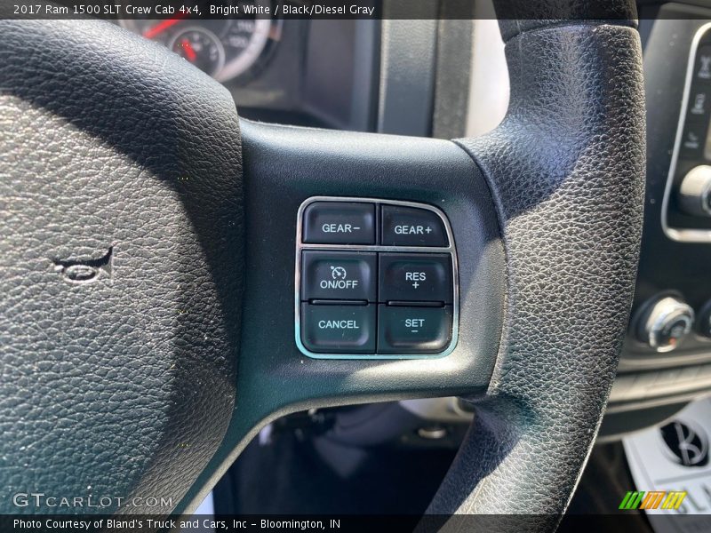 Bright White / Black/Diesel Gray 2017 Ram 1500 SLT Crew Cab 4x4