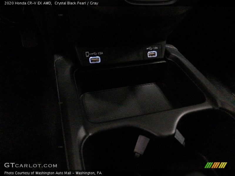 Crystal Black Pearl / Gray 2020 Honda CR-V EX AWD